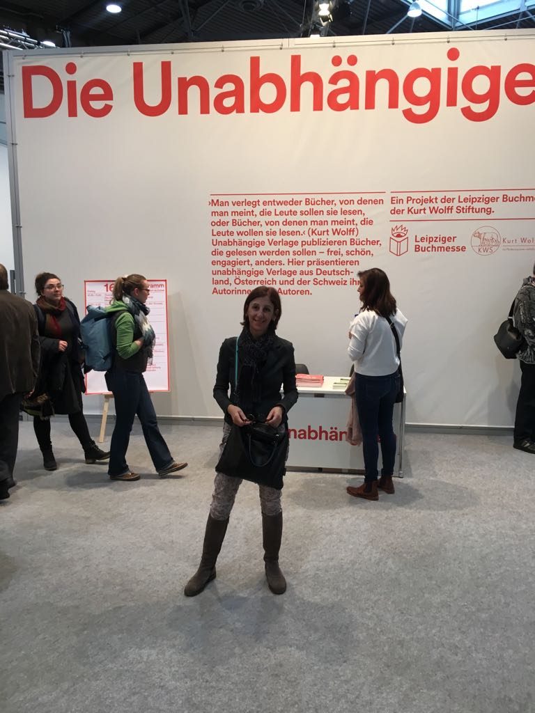 Alessandra Leipziger Buchmesse fiera del libro Lipsia Leipzig 2018 Die Unabhängige case editrici indipendenti
