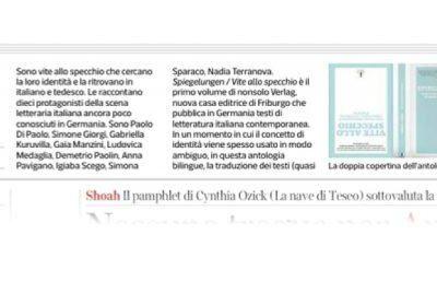 Corriere della Sera: Spiegelungen, zehn neue literarische Stimmen aus Italien