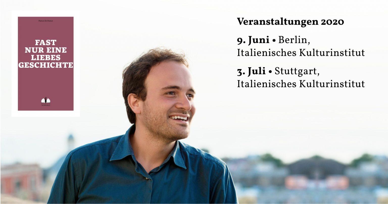 Paolo Di Paolo liest aus „Una storia quasi solo d‘amore” vor nonsolo