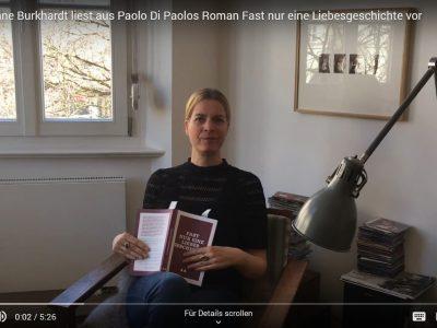 [2/2] Christiane Burkhardt liest aus Paolo Di Paolos Roman