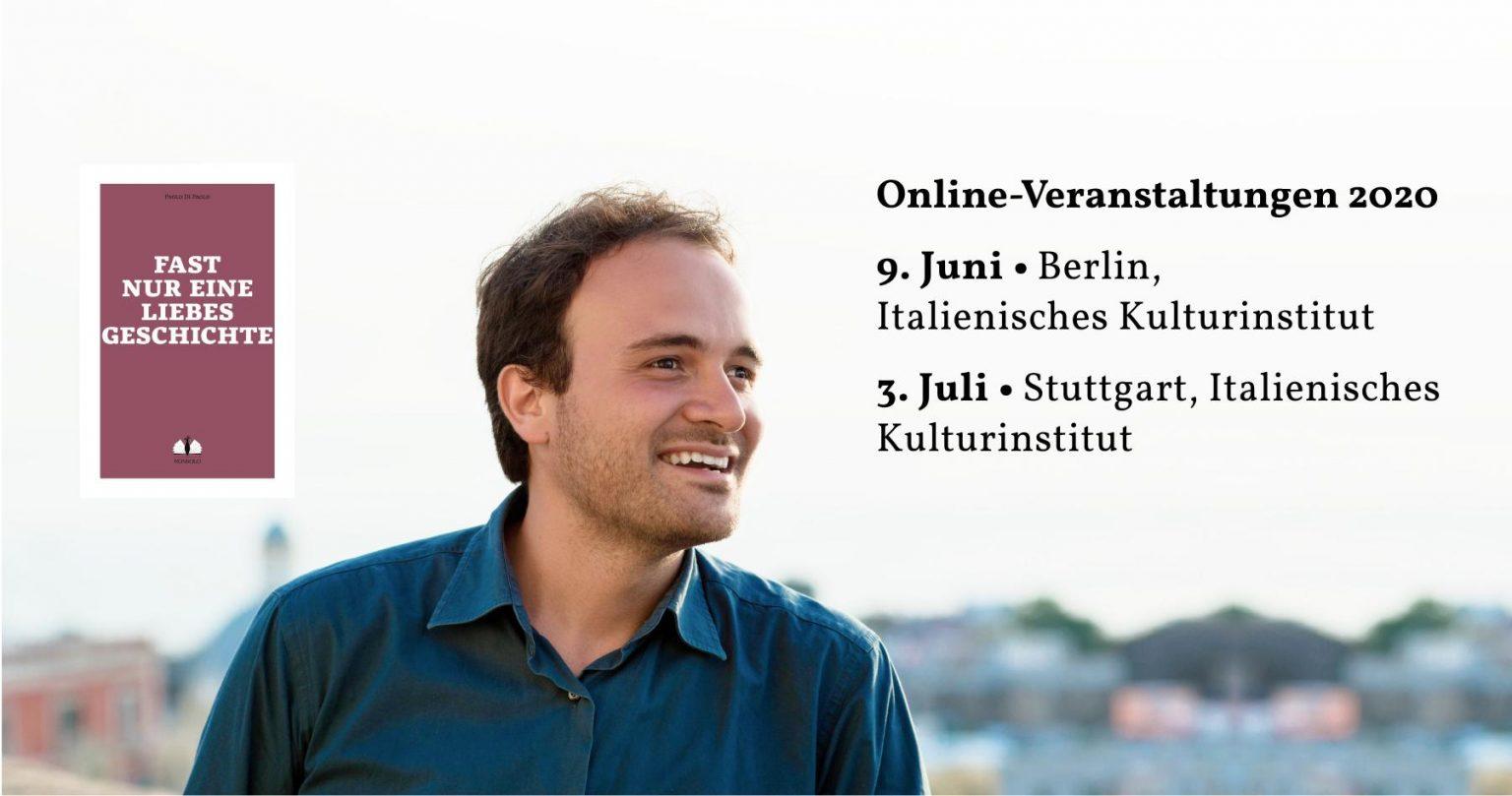 Videoaufnahme Live Streaming mit Paolo Di Paolo nonsolo Verlag