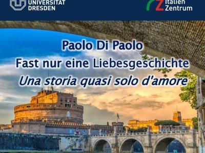 Paolo Di Paolo am 26. Jan. 2021 virtuell im Italien-Zentrum Dresden