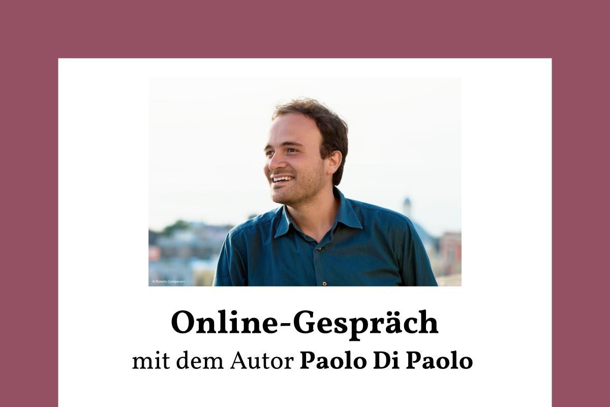 Online Gespräch Paolo Di Paolo, cover