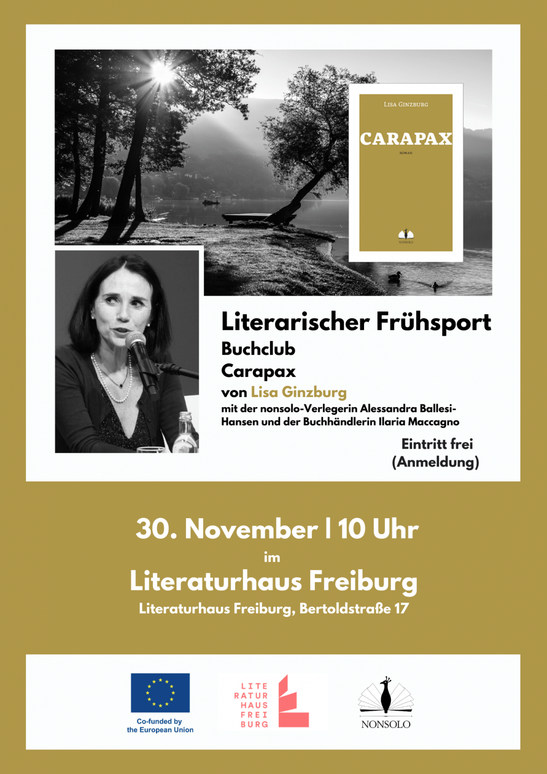 Literarischer Frühsport: Buchclub mit Lisa Ginzburgs <em>Carapax</em>
